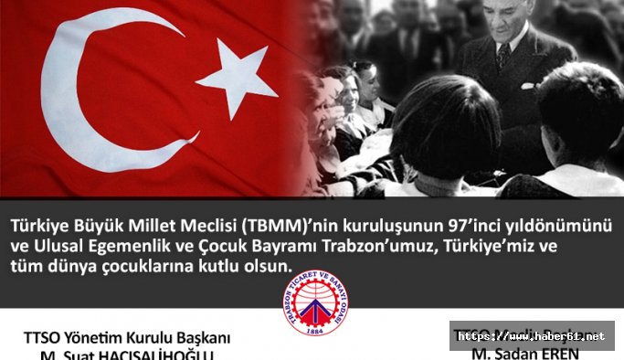 TTSO'dan 23 Nisan mesajı