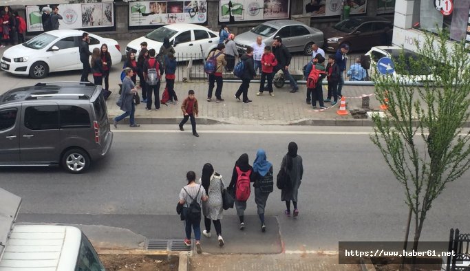 Trafik var trafik ışığı yok!