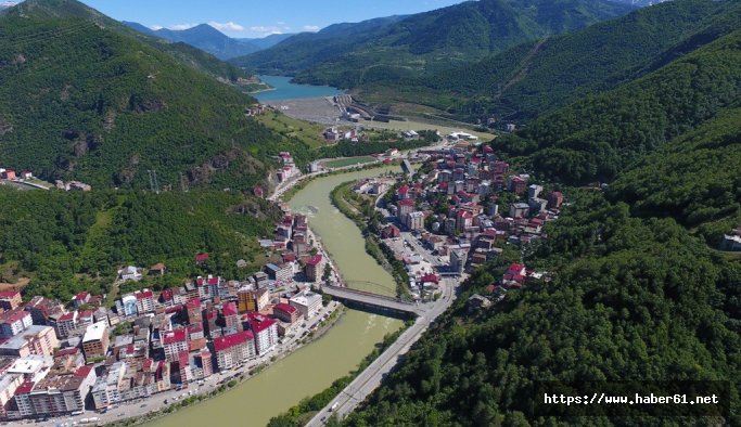 Borçka havadan bir başka güzel