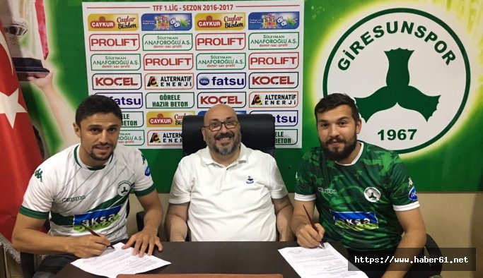 Giresunspor'da 2 imza birden