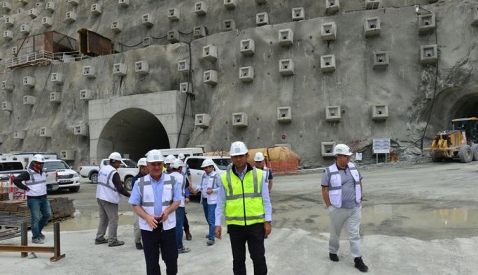 Yusufeli Barajı yüzde 62 tamamlandı