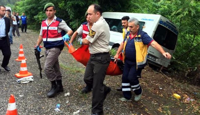 Zonguldak'ta aynı yolda 3 kaza!