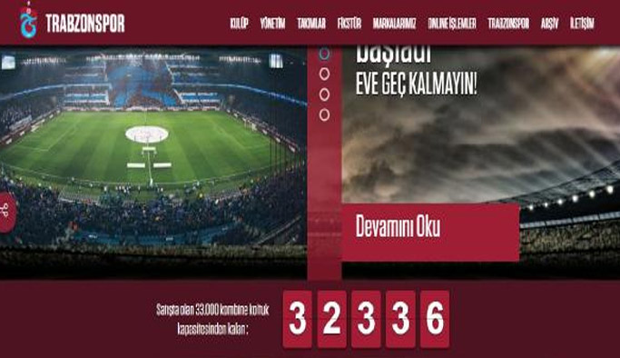 Trabzonspor'da kaç kombine satıldı