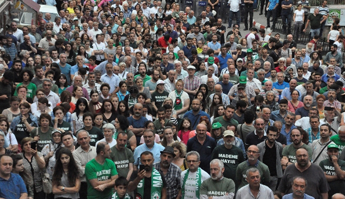 Cerattepe'de ÇED protestosu