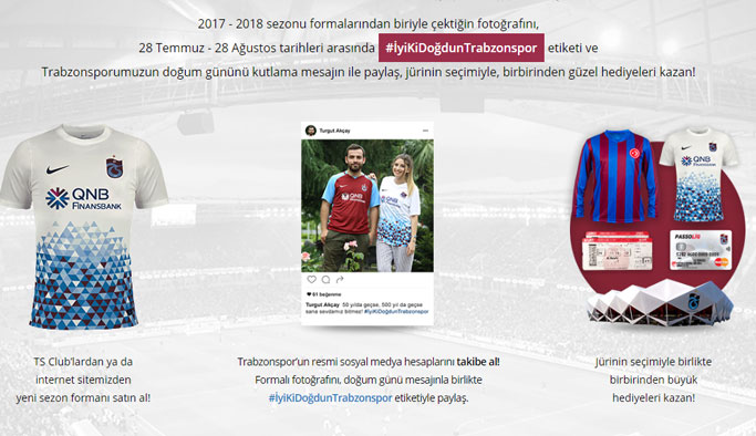 Trabzonspor'dan taraftara 50. yıl hediyesi