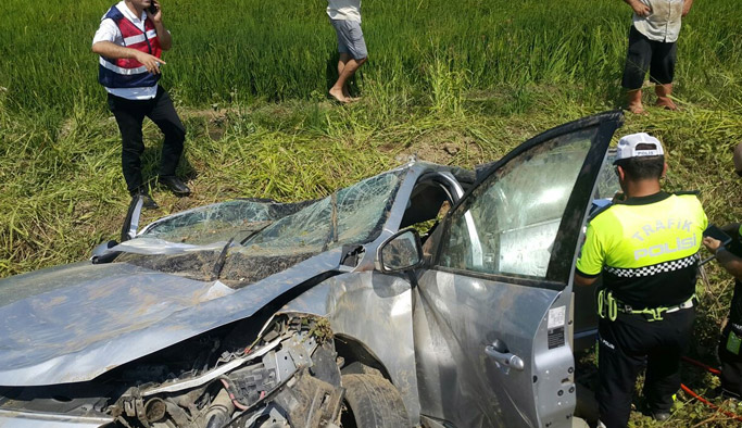 Samsun'un Alaçam ilçesinde kaza: 2 ölü 3 yaralı. 20 Ağustos 2017