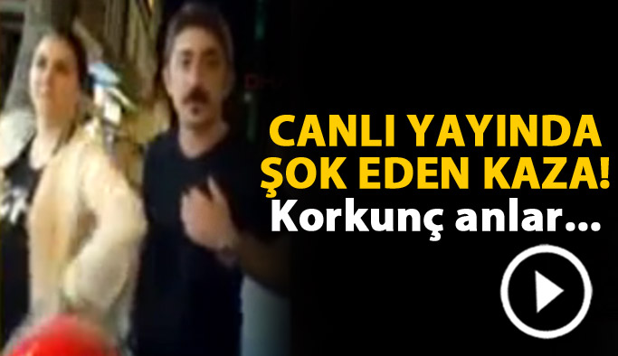 Canlı yayında kaza! Korkunç...