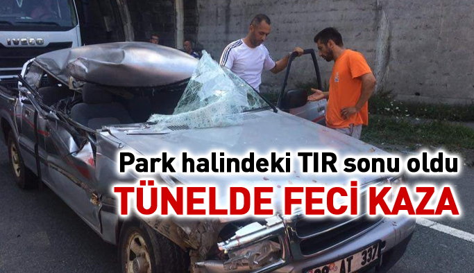 Tünelde feci kaza: 1 ölü