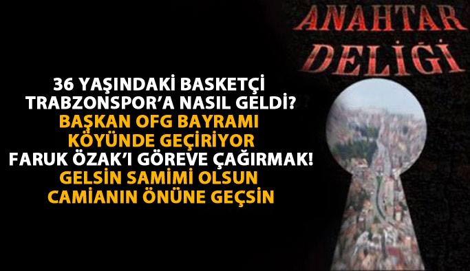 Anahtar Deliği 29.08.2017