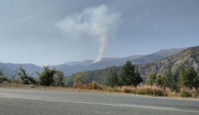 Gümüşhane'de yangın çıktı