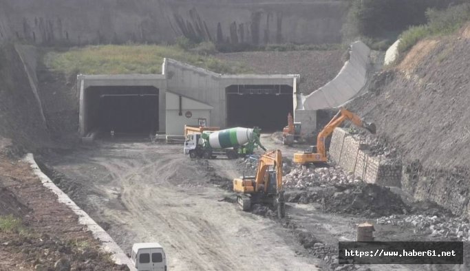 Karadeniz yoluna heyelan engeli... Bir türlü bitirilemiyor