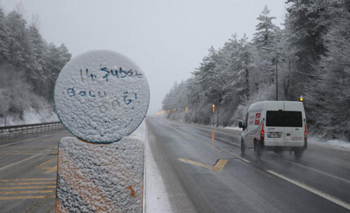 Bolu Dağı beyaza büründü!