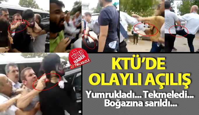 KTÜ'de olaylı açılış!