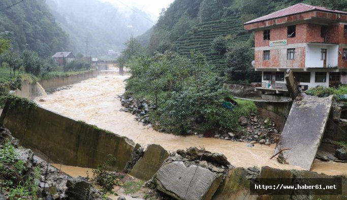 Rize'de yağış tedirginliği sürüyor