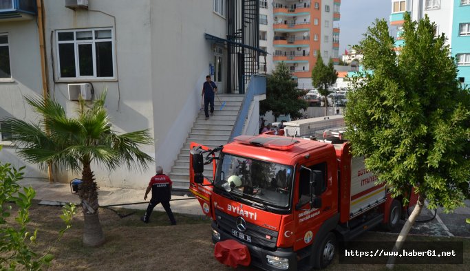 İlçe Emniyet Müdürlüğü'nde yangın