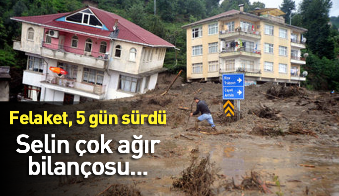 Rize'de selin ağır bilançosu...