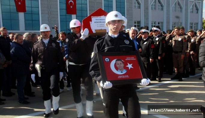 41 yaşında kansere yenik düşen polise son görev