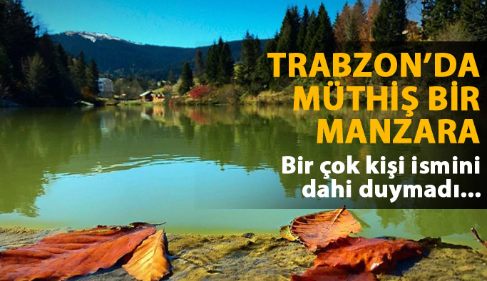 Trabzon'dan müthiş bir sonbahar manzarası