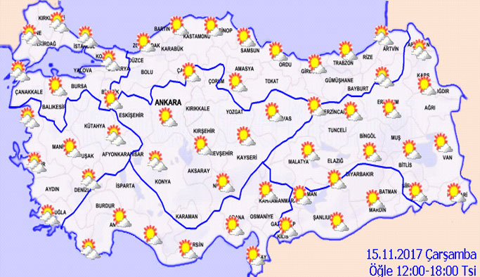 Trabzon'da hava nasıl olacak? 15.11.2017