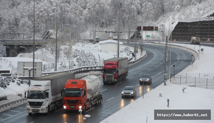 Bolu’da kar yağışı etkisini azaltıyor