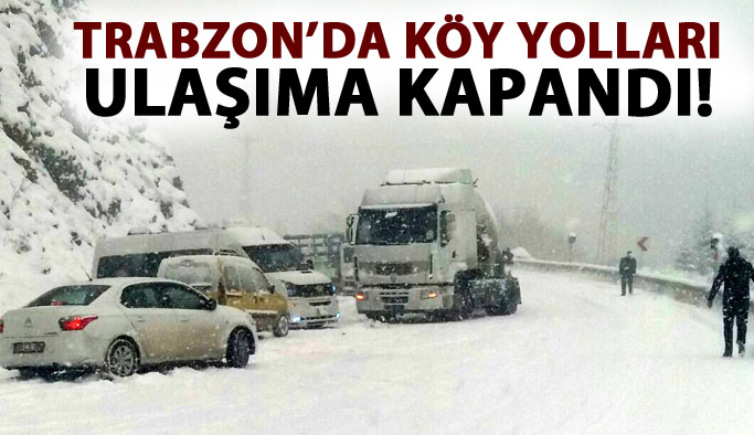 Trabzon'dan kar manzaraları