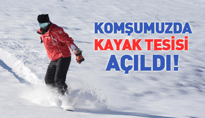 Komşu şehrimizde kayak tesisi açıldı