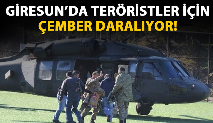 Giresun'da teröristler için çember daralıyor