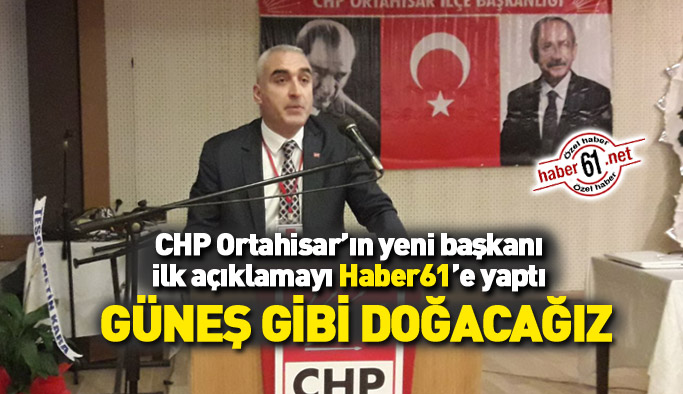 CHP Ortahisar'ın yeni Başkanı Ömer Hacısalihoğlu'ndan ilk açıklama