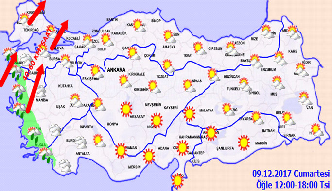 Trabzon'da hava nasıl olacak? 09.12.2017