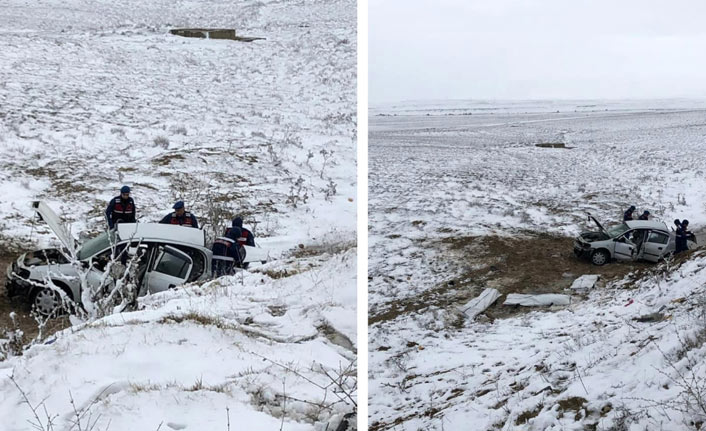 Ankara'da kayganlaşan yol kaza getirdi. 26 Aralık 2018