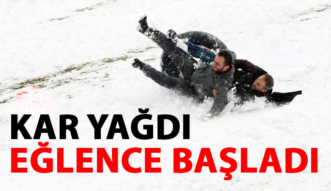 Kar yağdı, eğlence başladı