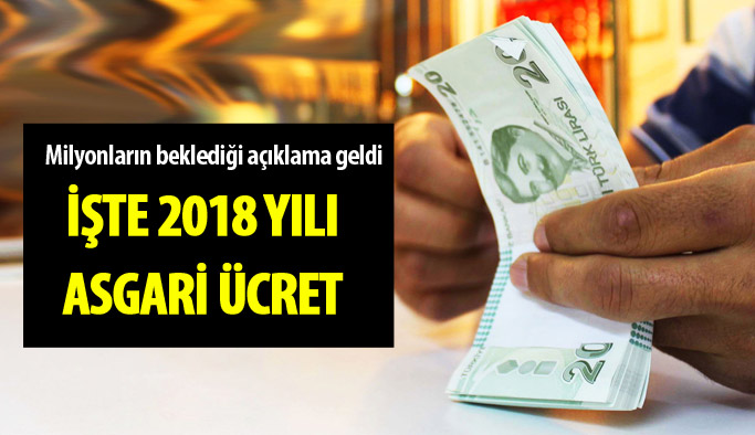 Asgari ücret ne kadar oldu? 2018 asgari ücreti