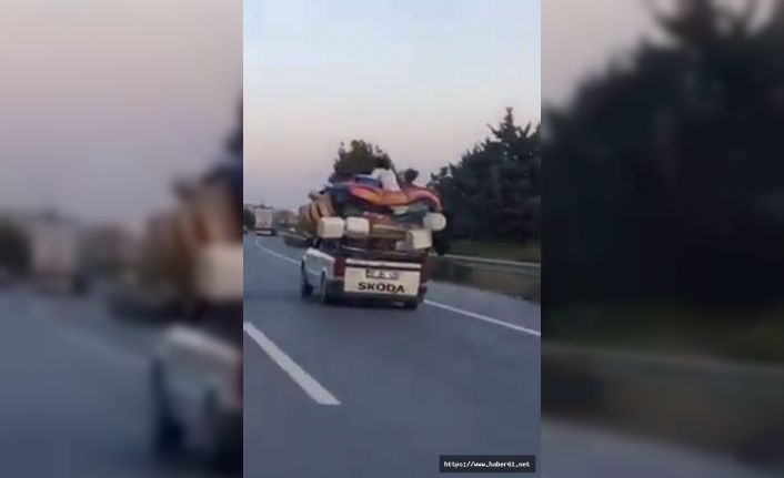 Trafikte tehlikeli yolculuk tepki çekti