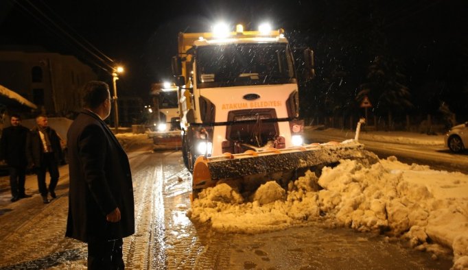 Atakum karla mücadele ediyor - Samsun haberleri