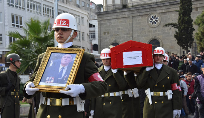 Kore gazisi Erzincan son yolculuğuna uğurlandı 