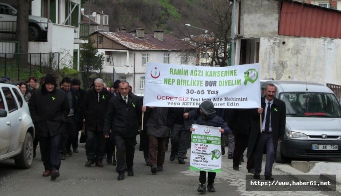 Kadın erkek demediler, kansere karşı yürüdüler - Artvin haberleri