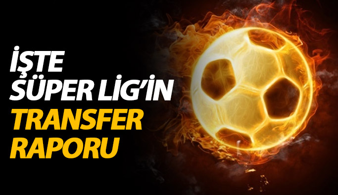 İşte Süper Lig'in transfer raporu