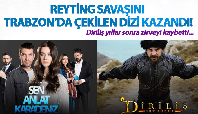 Sen Anlat Karadeniz, Diriliş Ertuğrul'u geçti! 31Ocak Reyting sonuçları