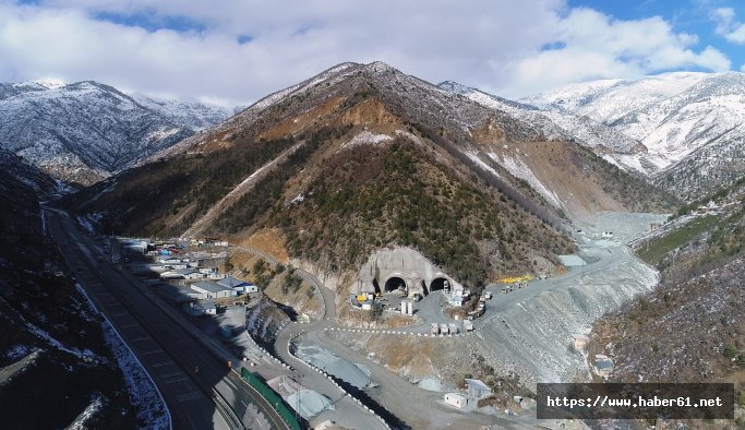 Yeni Zigana Tüneli inşaatı yüzde 41 seviyesine ulaştı