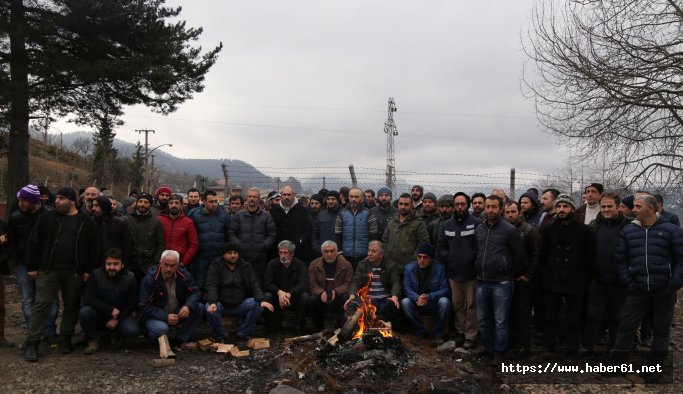 Artvin'de maden çalışanları, işlerini geri istiyor