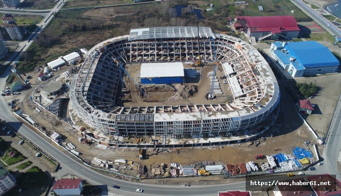 Ordu'da alttan ısıtmalı stad yeni sezona yetişecek