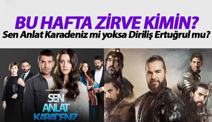 Diriliş Ertuğrul ve Sen Anlat Karadeniz reyting sonuçları