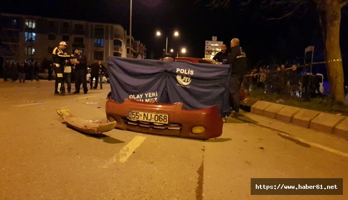 Samsun'da trafik kazası: 1 ölü, 2 yaralı