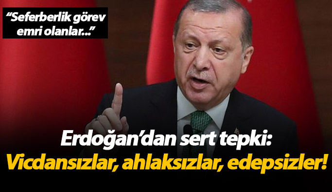 Erdoğan: Vicdansızlar, ahlaksızlar, edepsizler...