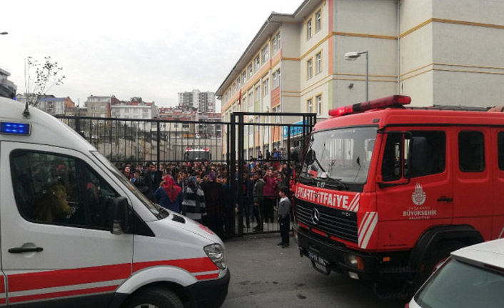 İstanbul'da Okulun yemekhanesinde yangın çıktı. 14 Aralık 2018