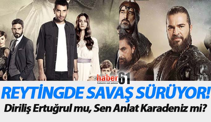 Diriliş Ertuğrul, Sen Anlat Karadeniz reyting sonuçları - 14 Mart Reyting sıralaması