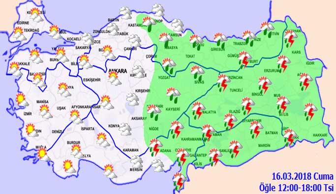 Trabzon'da hava nasıl olacak? 16.03.2018