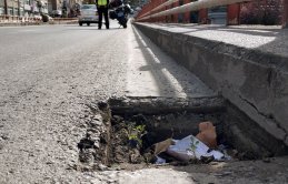 Hırsızlar mazgalları çaldı, vatandaşları tehlikeye soktu