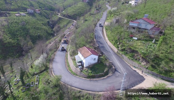 Ordu kırsalında asfalt seferberliği 