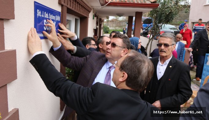 Samsun'da şehidin ismi sokağa verildi